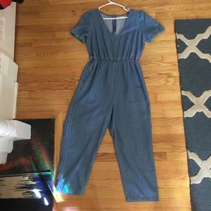 Madewell denim-like romper